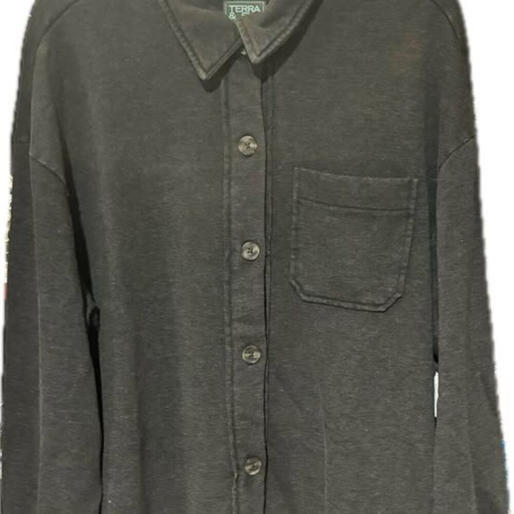 Terra & Sky 0X Dark Gray Shacket